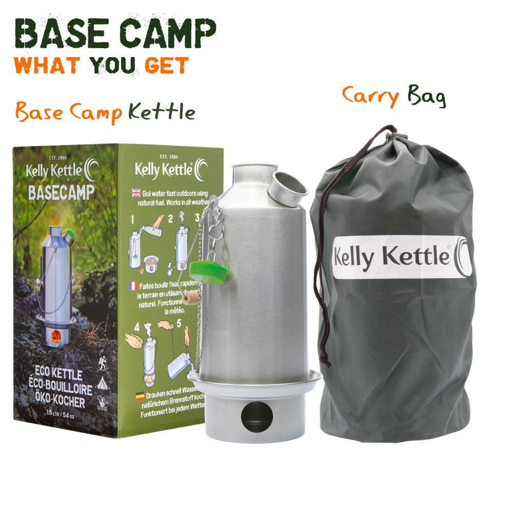 Kelly Kettle Base Camp stainless steel kettle