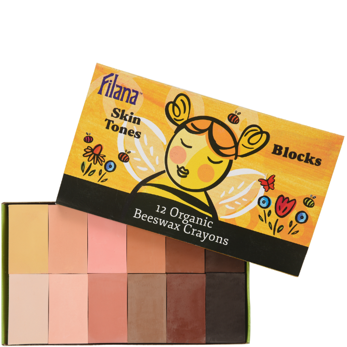 Skin-tone block crayons
