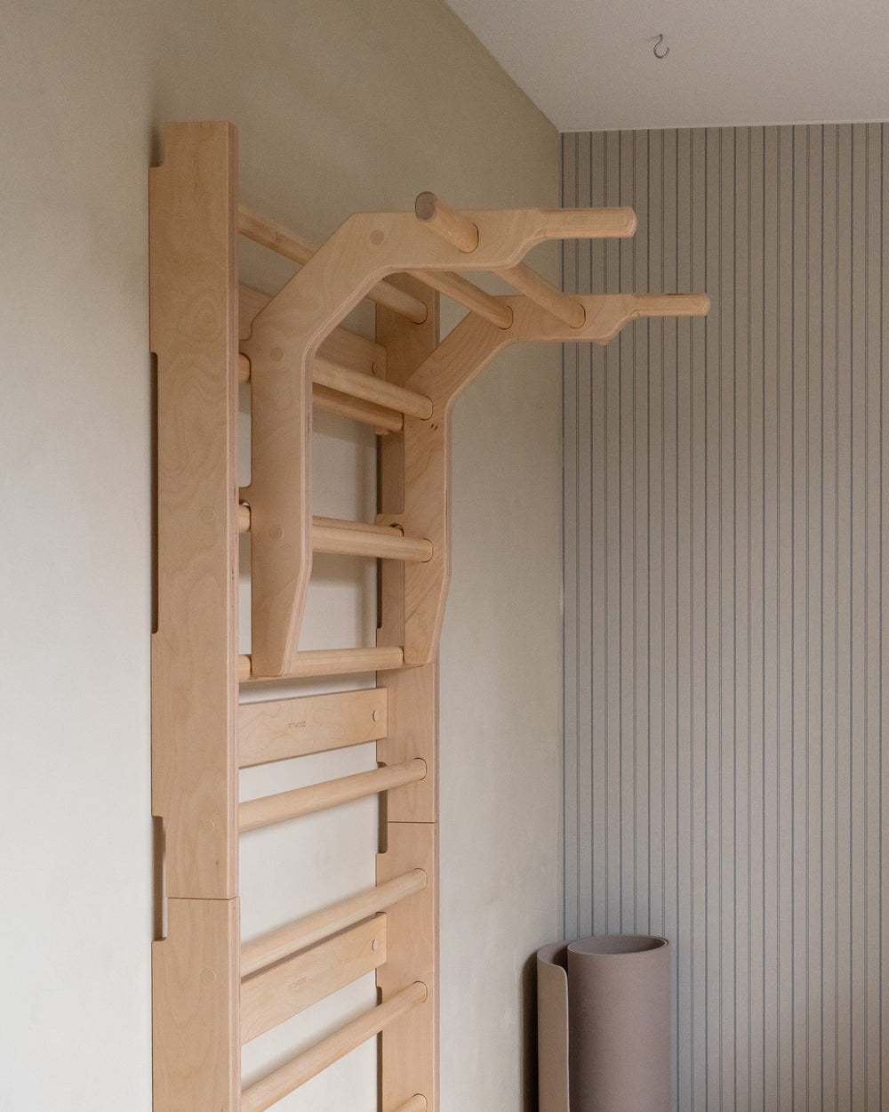 OKSA exercise attachment on FitWood wall bars