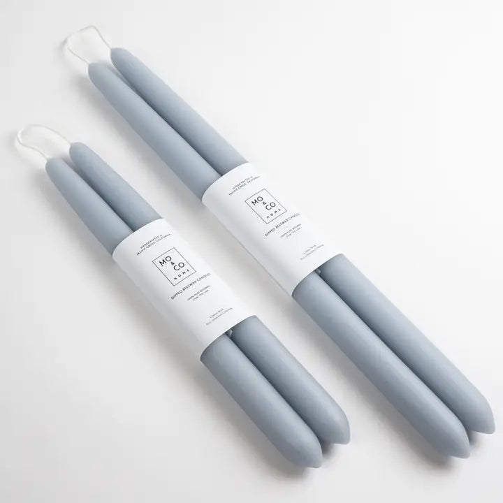 Hand-Dipped Beeswax Taper Candles