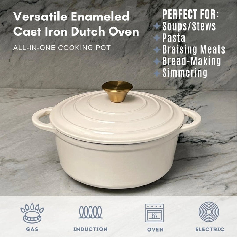 Enameled Cast Iron Dutch Oven | 2.8 Qt