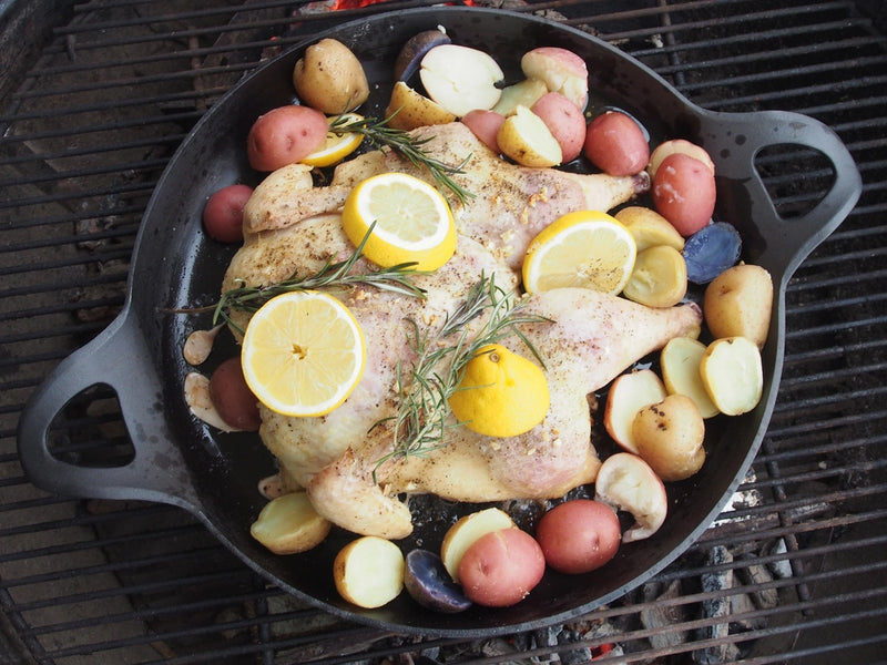 Cast Iron Paella Pan | 14.75"