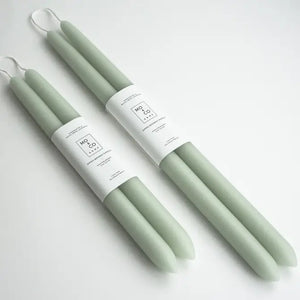 Hand-Dipped Beeswax Taper Candles