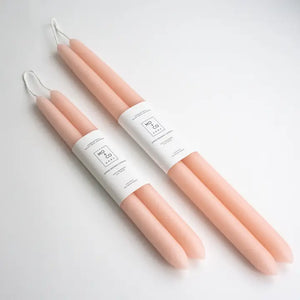 Hand-Dipped Beeswax Taper Candles