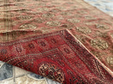 Vintage Turkoman Bukhara Wool Rug | 4'7" × 6'9" — Hand-Knotted c. 1950s
