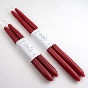 Hand-Dipped Beeswax Taper Candles