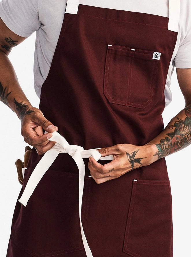 All Day Crossback Apron | House Red