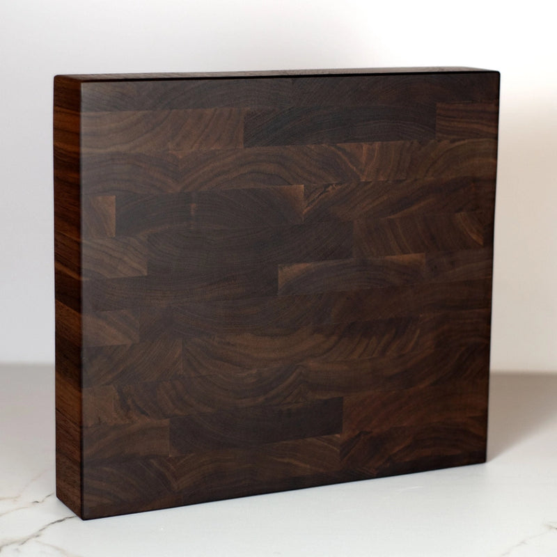 End Grain Square Butcher Block | 12 x 13"