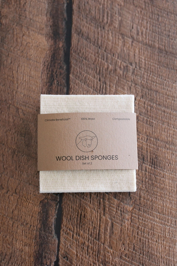 Wool Dish Sponges — Climate Beneficial™, Case of 48