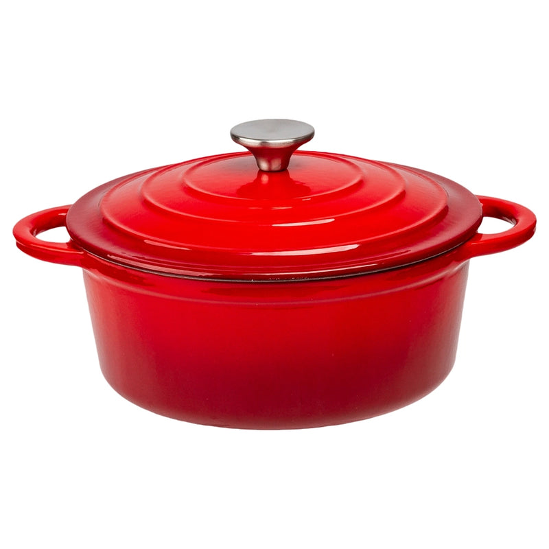 Enameled Cast Iron Dutch Oven | 3.5 Qt | Red