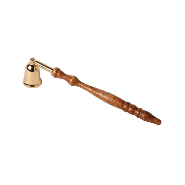 Wick snuffer — 11 inches, includes block-printed muslin bag