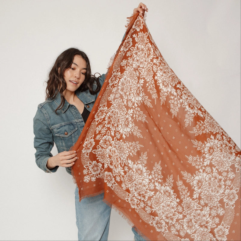 Big Honcho | Bandana in Blossom/Cocoa | 42"