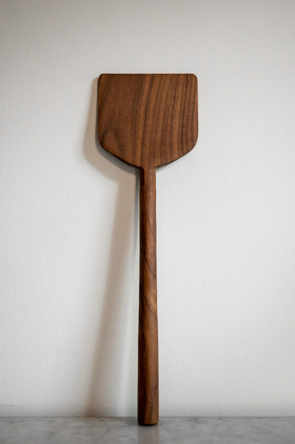 Bloomstead Farms Walnut Flat Turner — solid American walnut, hand-finished