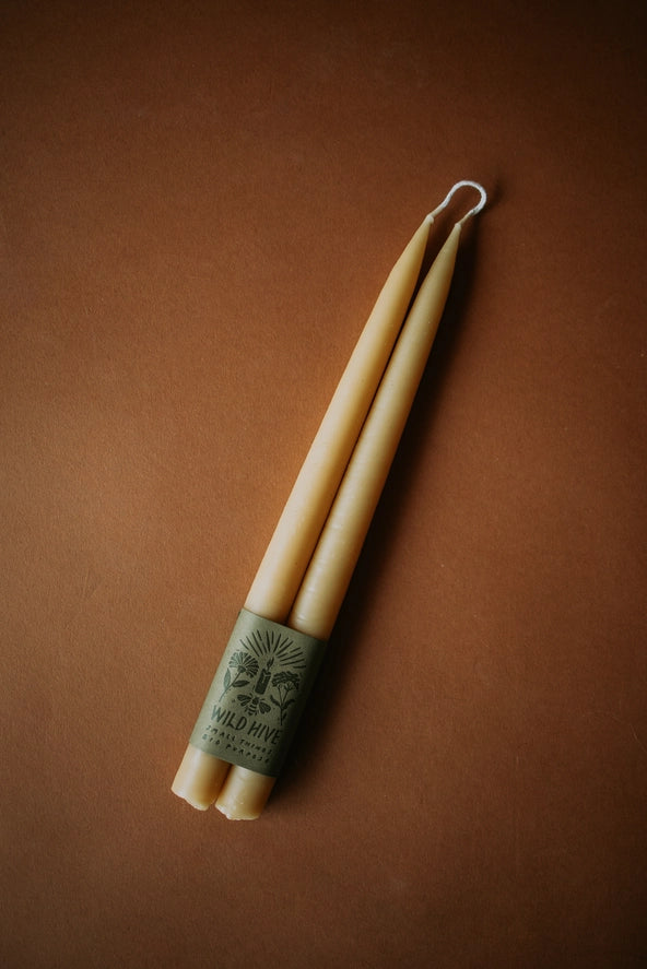 Hand-Dipped Taper Candles | 10", Pair