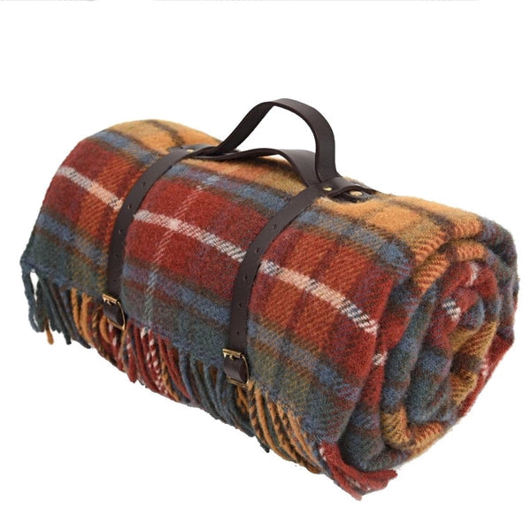 Antique Buchanan Tweed Travel Blanket | 59" x 72"