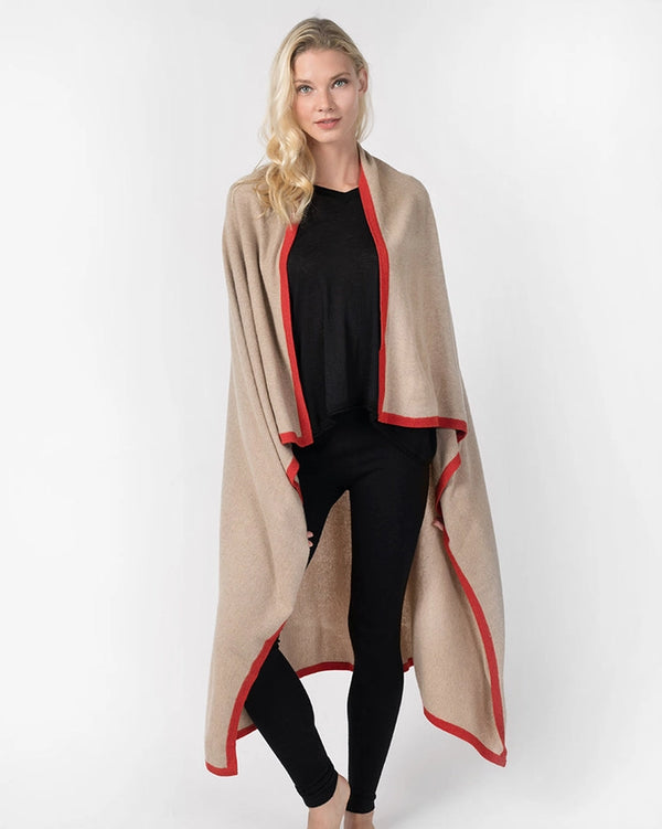 Quinn 100% cashmere travel blanket — 60 x 48 inches
