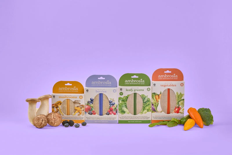 Reusable Linen Produce Bags | Complete Set of 4 | Handcrafted in California