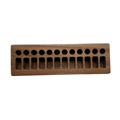 Walnut Crayon Holder | 12 Stick + 12 Block | Handcrafted
