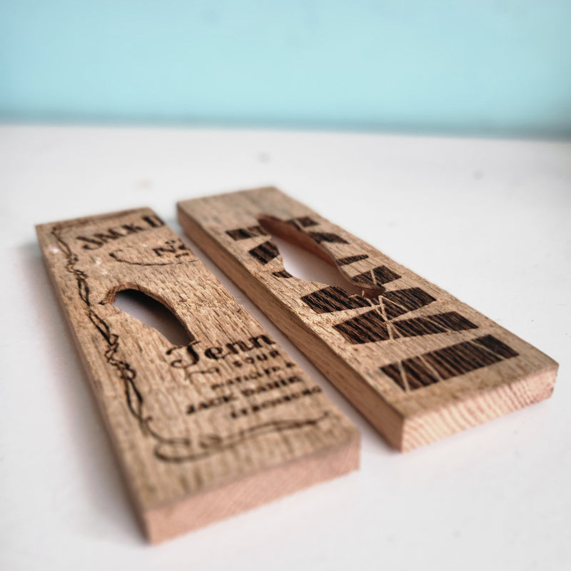 Ergokiwi Peeler | Reclaimed Bourbon Barrel Oak | Individually Numbered