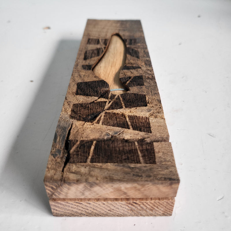 Ergokiwi Peeler | Reclaimed Bourbon Barrel Oak | Individually Numbered