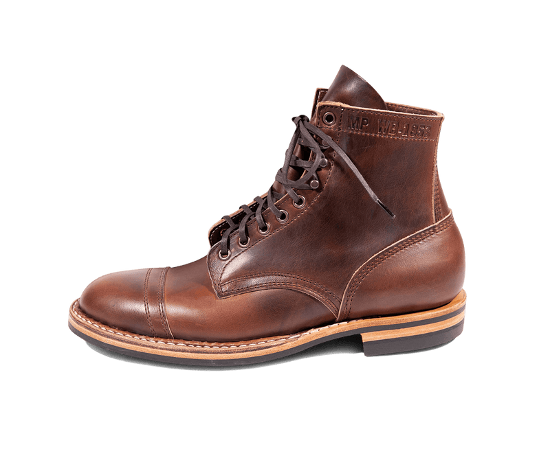Sherman Toe Cap Boot in Brown Chromexcel