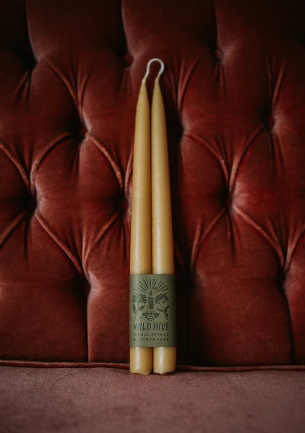 Hand-Dipped Taper Candles | 10", Pair