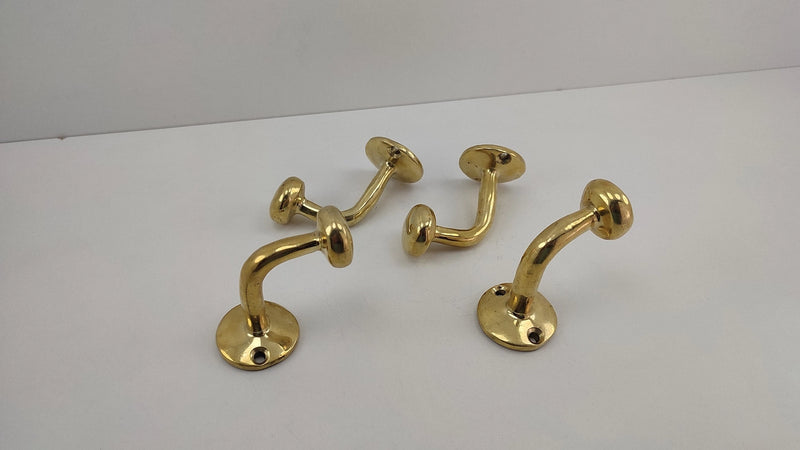 Solid Brass Wall Hook | Unlacquered | Handcrafted Vintage Style