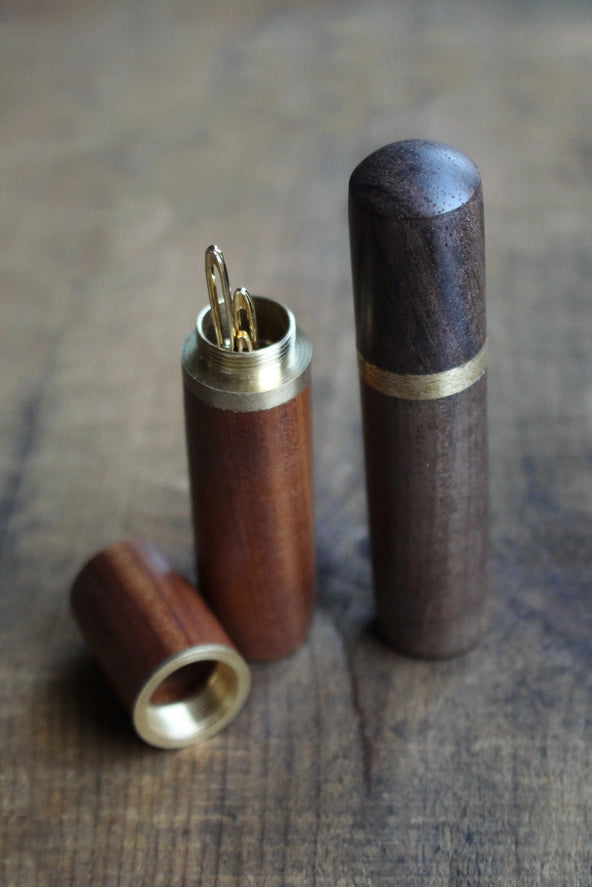 Wooden Needle Case | Set of 7 — Sandalwood or Ebony