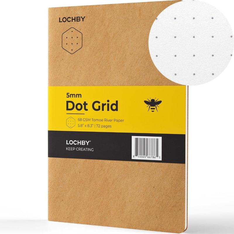A5 Dot Grid Notebook | Tomoe River Paper | 72 Pages