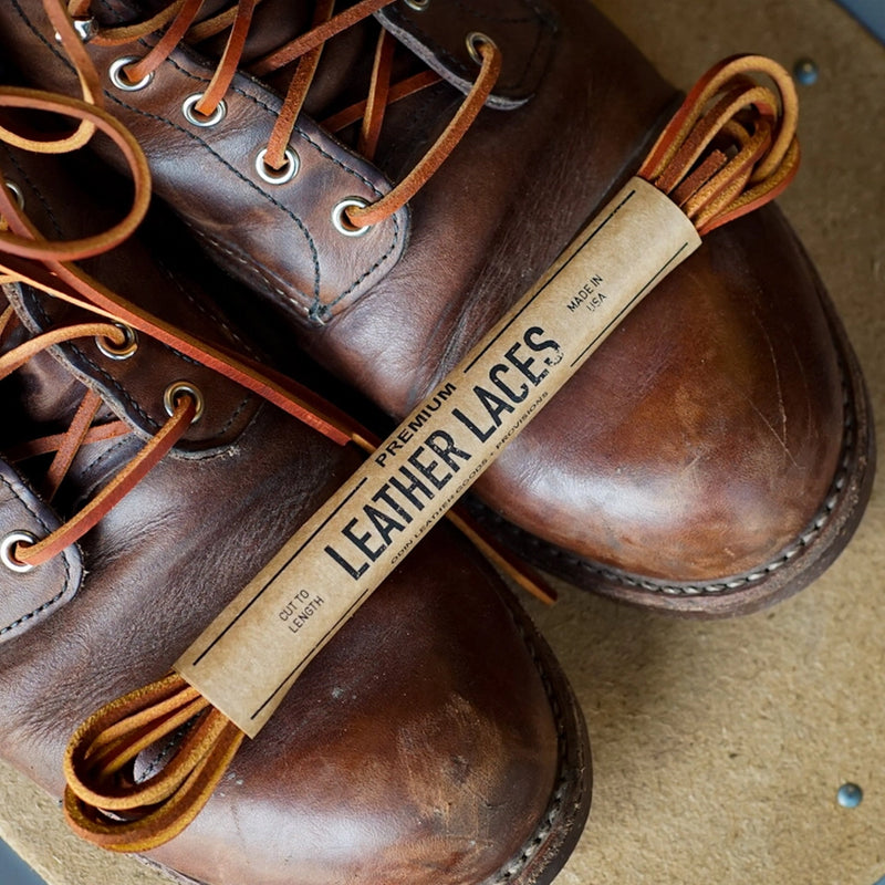 Premium Leather Boot Laces | 72" or 110"