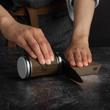 Tumbler Rolling Sharpener | Rolling Knife Sharpener | Magnetic Wooden Base