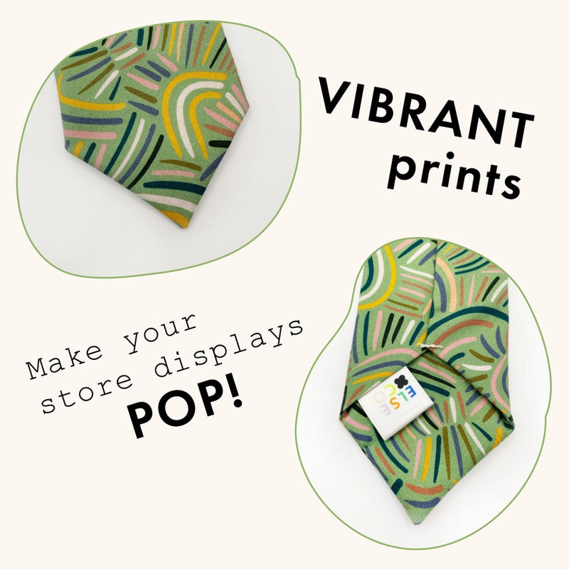 Desert Rain Storm Cotton Necktie | Hand-Stitched