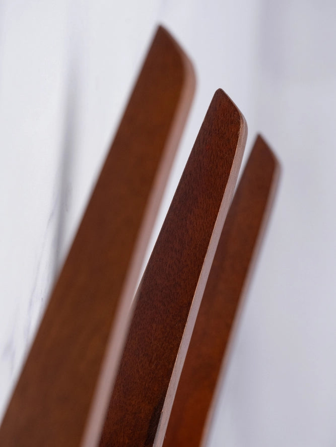 Mid-Century Wood Wall Rack | 5-Peg | 26.5"