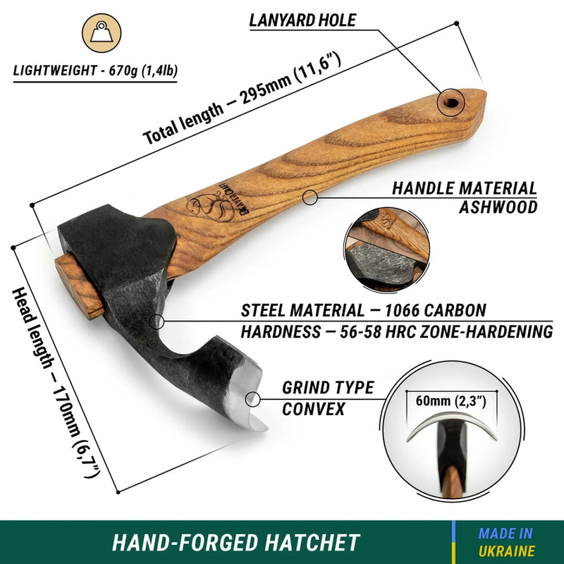 AX2 Compact Wood Carving Adze