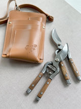 Wood Handle Garden Secateurs | Ash Inlay