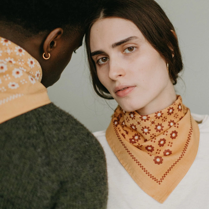 Switcheroo | Cotton Reversible Bandana | Honey