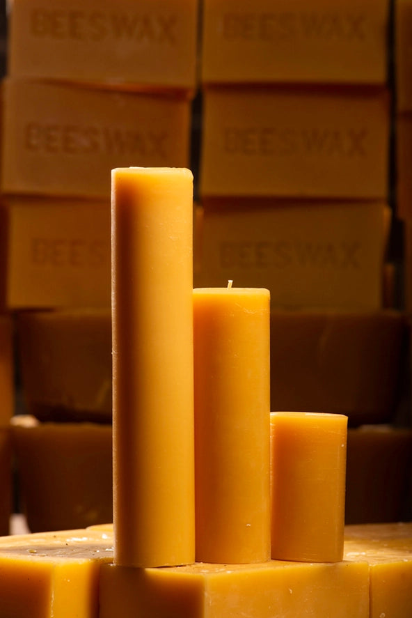Beeswax Pillar Candle | 2" Wide