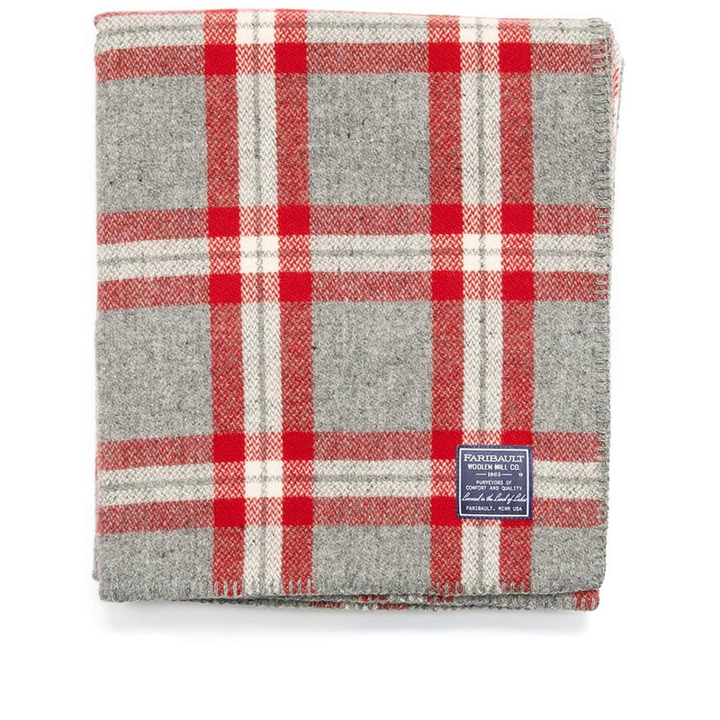 Minnehaha Falls | Merino Wool Throw Blanket | 48" × 72" | Made in USA