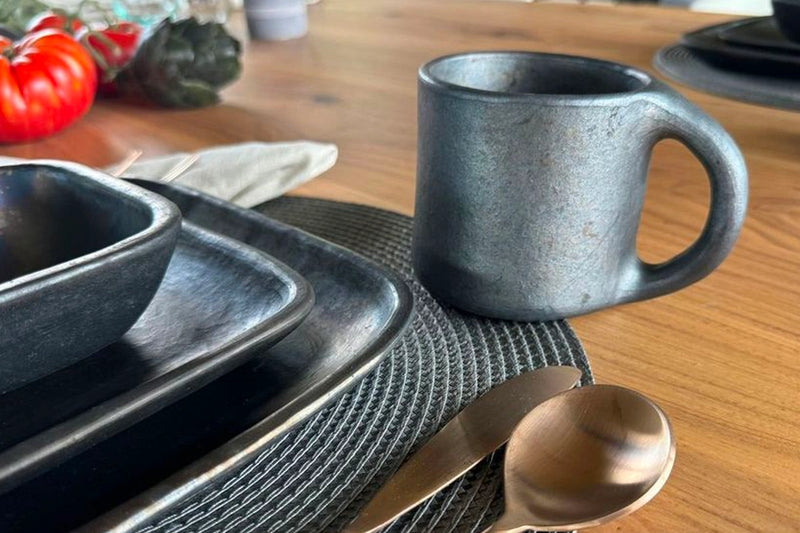Longpi Black Pottery Mug | Handmade in Manipur, India