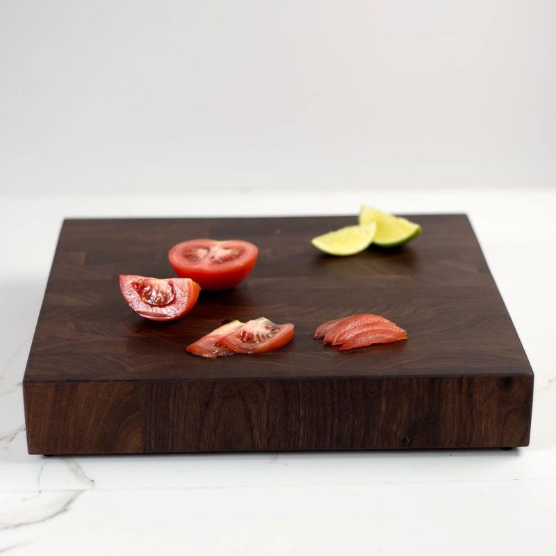 End Grain Square Butcher Block | 12 x 13"