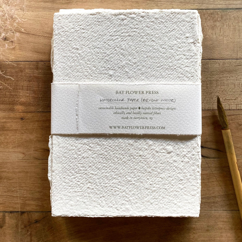 Ivory Handmade Recycled Cotton Paper Set with Envelopes | 6 Sheets