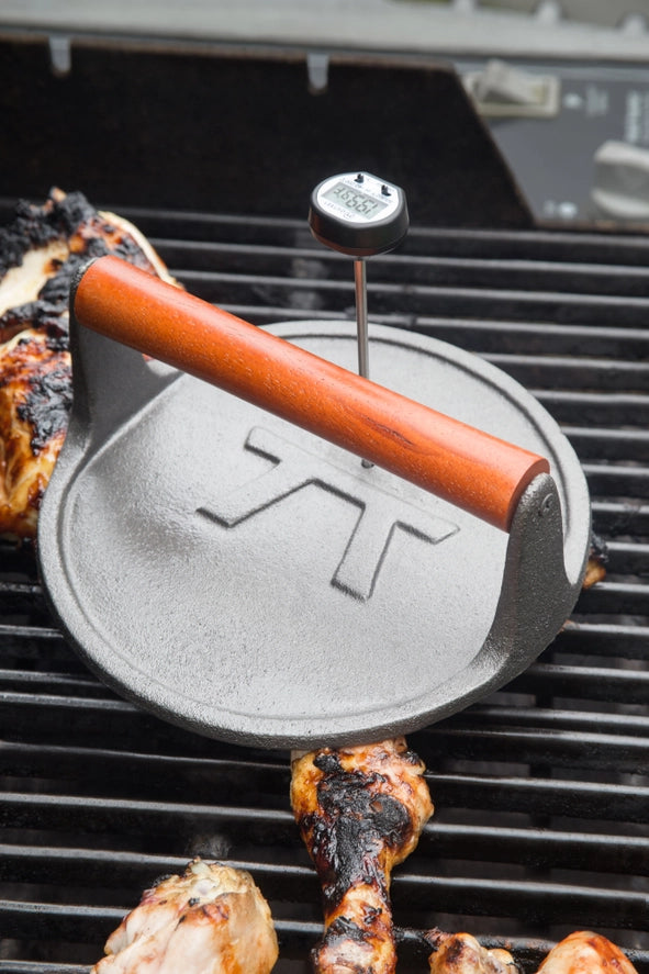 Cast Iron Round Grill Press | 8" x 3.25"