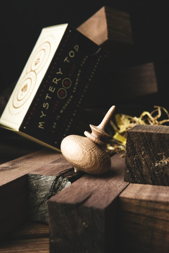 Mystery Spinning Top | Hand-Turned Wood | Hokkaido, Japan