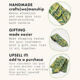 Desert Rain Storm Cotton Necktie | Hand-Stitched
