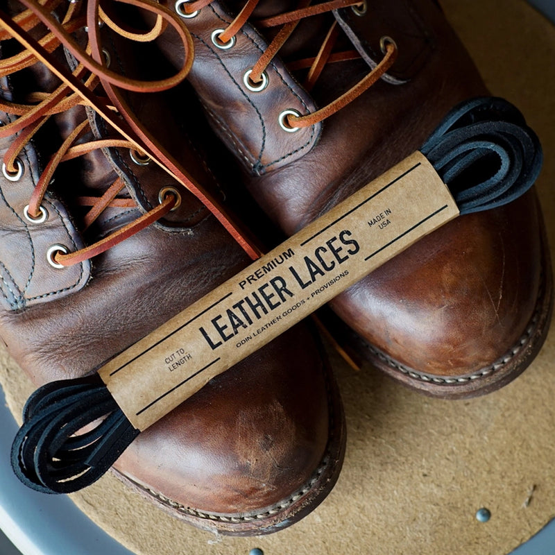 Premium Leather Boot Laces | 72" or 110"