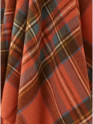 Merino Lambswool Throw | Antique Royal Stewart Tartan
