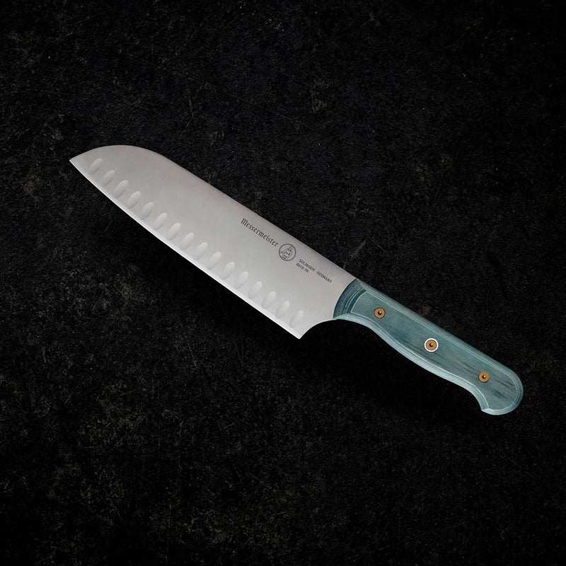 Custom 7" Kullenschliff Santoku