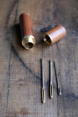 Wooden Needle Case | Set of 7 — Sandalwood or Ebony