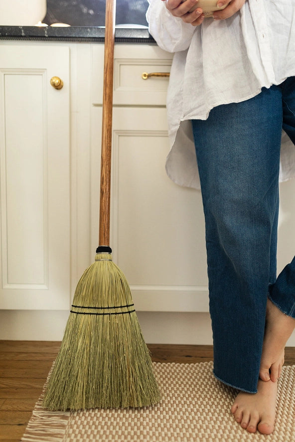 The Cottage Broom | Natural Broom Corn | Handwoven by Amish Makers