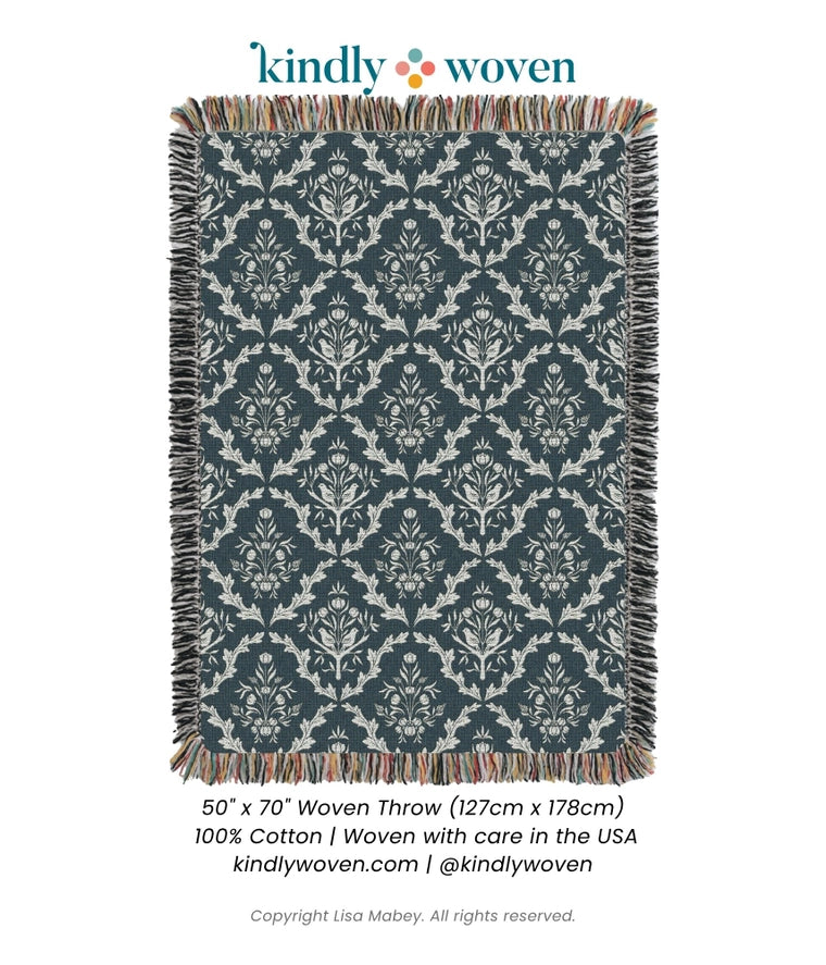 Lisa Mabey x Isobel Blanket | Thistle | 50" x 70"